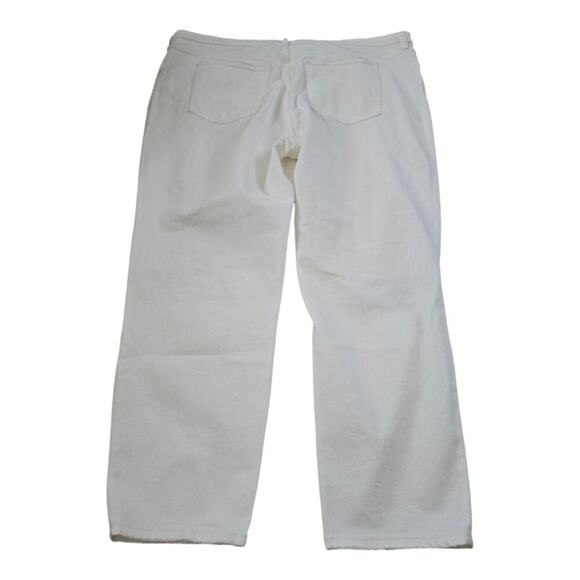 Abercrombie & Fitch The Mom High Rise Distressed White Jeans Plus Size 22 36 new - Picture 4 of 16